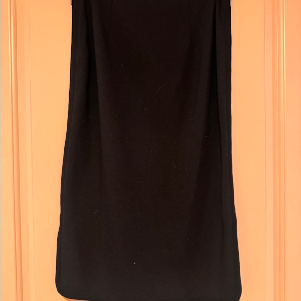 Diane Von Furstenberg Classic Black Pencil Skirt with adjustable zippers on side